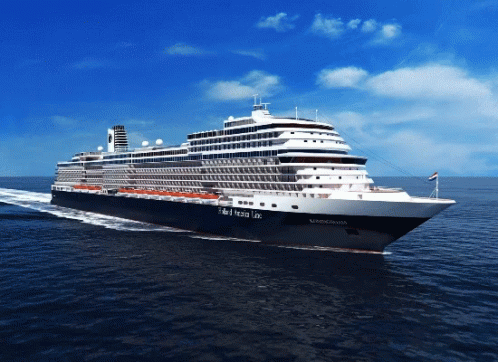 A Large Cruise Ship Called The Sapphire Princess GIF
