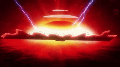 A Large Explosion With Lightning Coming Out Of It GIF