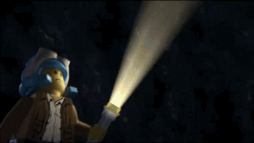 A Lego Character Stands In Front Of A Sign That Says Gem Alert GIF