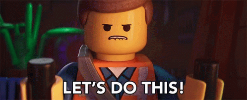 A Lego Man Says Let 'S Do This GIF