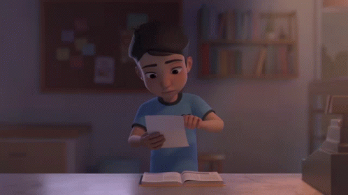 A Letter From The Pilot Academy Administration Is Being Held By Someone GIF