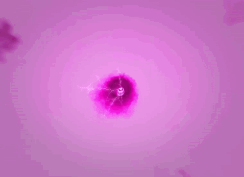 A Lightning Bolt Is Coming Out Of A Pink Hole GIF