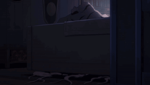 A Lightning Bolt Is Shining On A Dark Background GIF