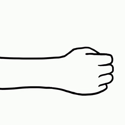 A Line Drawing Of A Hand Giving A Thumbs Up GIF