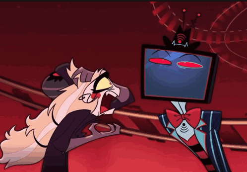 A Lion And A Chimpanzee Looking At Each Other GIF