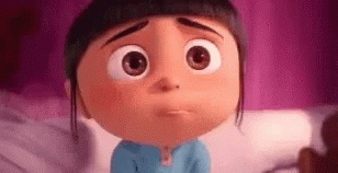 A Little Girl From Despicable Me Is Making A Sad Face . GIF