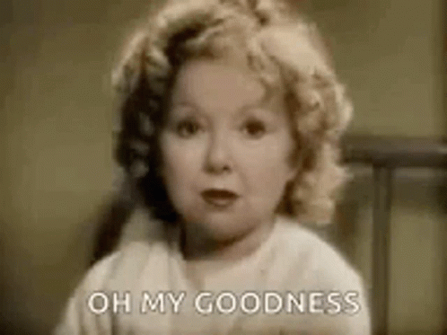 A Little Girl Is Saying `` Oh My Goodness '' . GIF