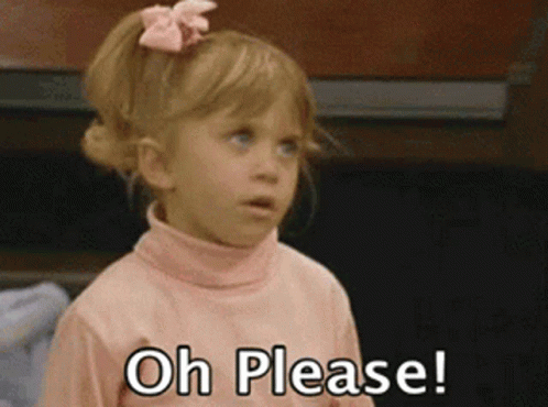 A Little Girl Is Wearing A Pink Turtleneck Sweater And A Pink Bow On Her Hair . GIF