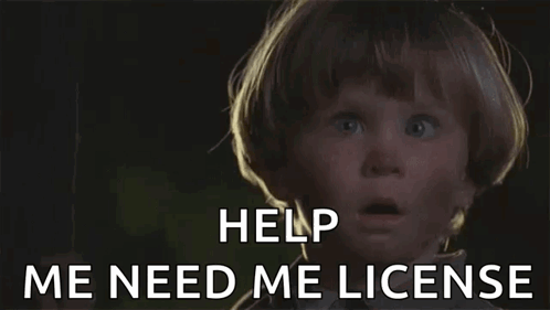 A Little Girl With A Surprised Look On Her Face Is Saying Yep Help Me Need Me License GIF