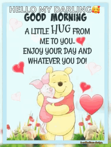 A Little Hug From Me To You . Enjoy Your Day And Whatever You Do . GIF