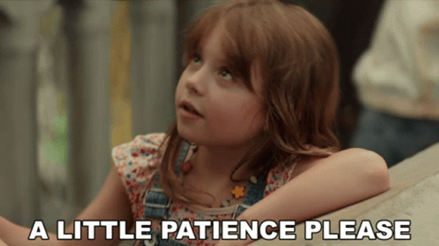 A Little Patience Please GIF