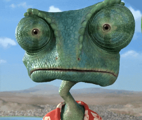 A Lizard Wearing A Hawaiian Shirt Looks Angry GIF