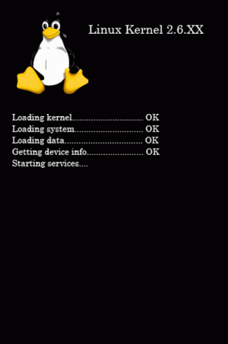 A Loading Screen For Linux Kernel 2.6Xx With A Penguin GIF