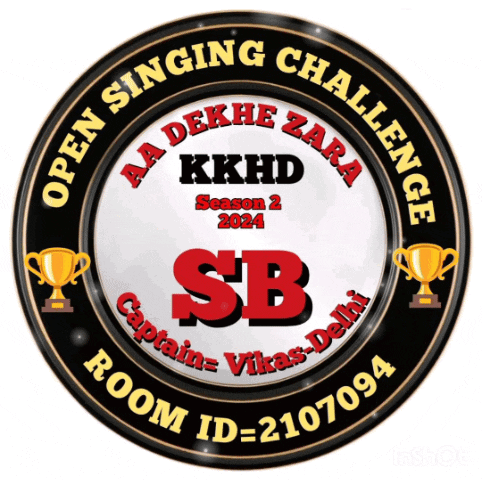A Logo For A Singing Challenge Called Aa Dekhe Zara Kkhd Season 2 2024 GIF