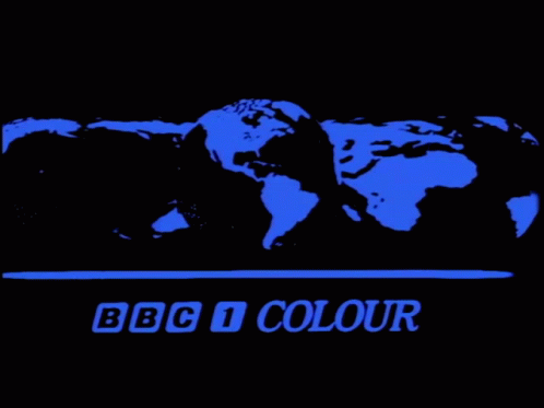 A Logo For Bbc 1 Colour With A Blue Globe GIF