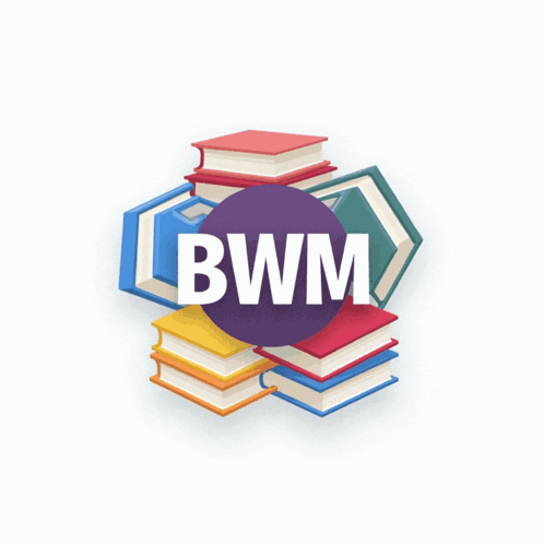 A Logo For Bwjm Selamat Menjadi M1 With Fireworks GIF