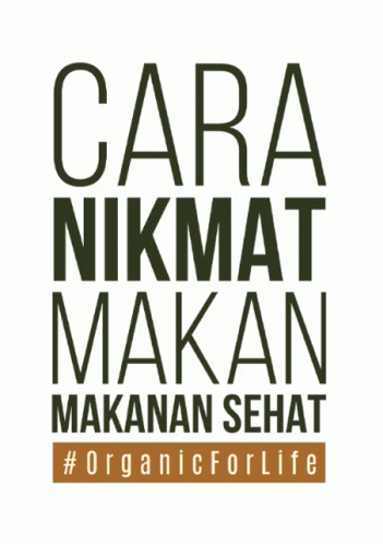 A Logo For Cara Nikmat Makan Makanan Sehat GIF