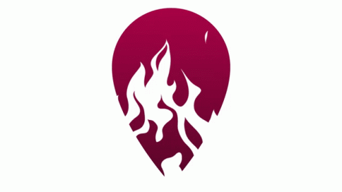 A Logo For Dein-Heizungs Bauer.de With A Red Circle With A Fire GIF