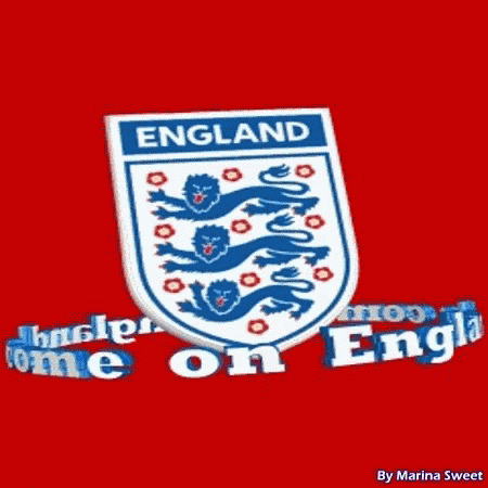 A Logo For England With Three Lions And The Words England On The Bottom GIF
