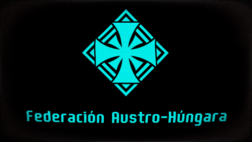 A Logo For Federacion Austro-Hungara With A Cross In The Center GIF