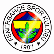 A Logo For Fenerbahce Spor Kulubu 1907 With A Shield GIF