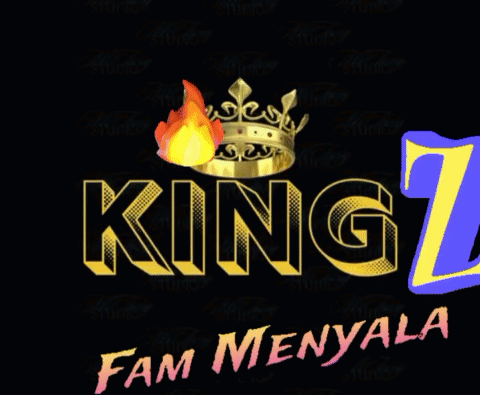 A Logo For King Z Fam Menyala With A Crown On Top GIF