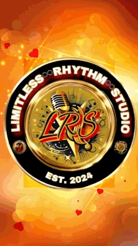 A Logo For Limitless Rhythm Studio Shows A Microphone GIF