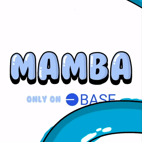 Mamba Logo With Blue Snake GIF