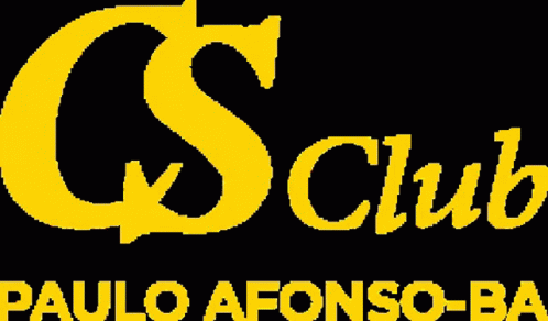 A Logo For Paulo Afonso-Ba Is Yellow And Black GIF