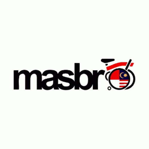 A Logo For Ridesm Shows A Bicycle With A Malaysian Flag GIF