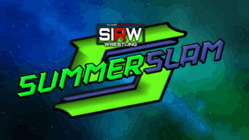 A Logo For Sirw Wrestling Says Summer Slam GIF