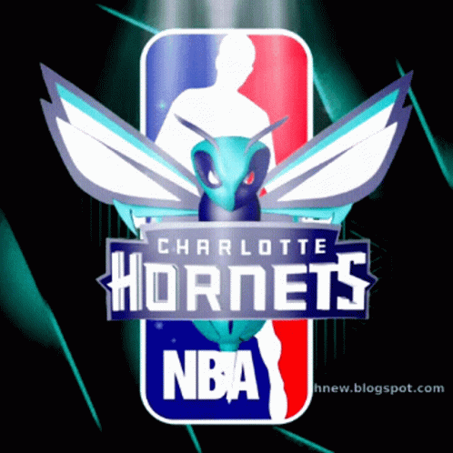 A Logo For The Charlotte Hornets Has A Bee On It GIF