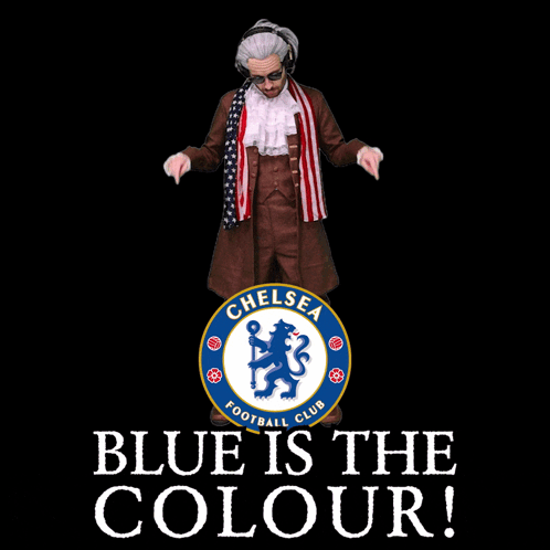 A Logo For The Chelsea Football Club With A Lion GIF