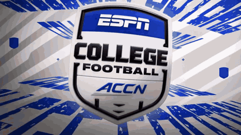 A Logo For The Espn College Football League GIF