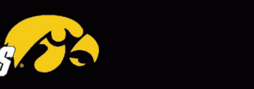A Logo For The Iowa Hawkeyes Is Shown GIF