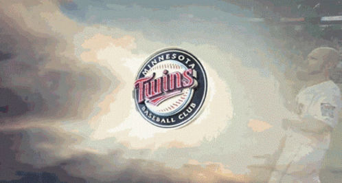 A Logo For The Minnesota Twins Baseball Club Is Displayed GIF