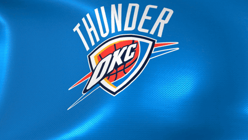 A Logo For The Oklahoma City Thunder Basketball Team GIF