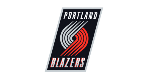 A Logo For The Portland Blazers Basketball Team GIF