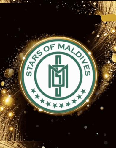 A Logo For The Stars Of Maldives Is Surrounded By Gold GIF