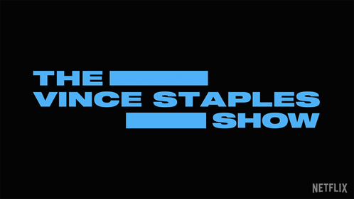 A Logo For The Vince Staples Show On A Black Background GIF