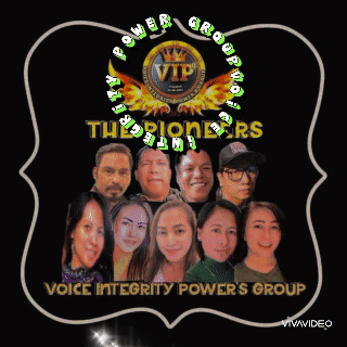 A Logo For The Voice Integrity Powers Group Shows A Group Of People GIF