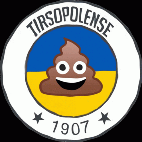 Tirsopolense 1907 Logo With Smiling Poop GIF
