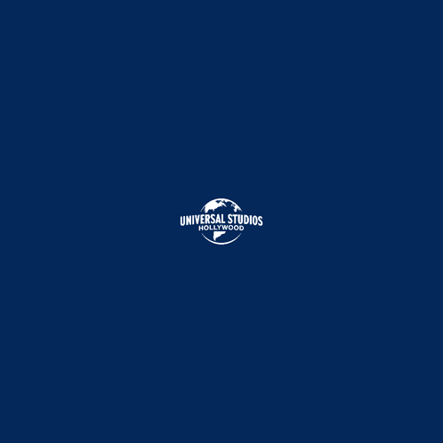 A Logo For Universal Fan Fest Nights Against A Dark Blue Background GIF