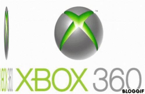 A Logo For Xbox 360 With A Green X On It GIF