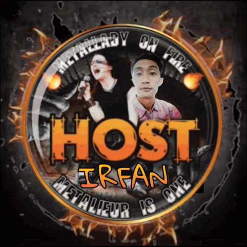 A Logo That Says Host Irfan Is One GIF