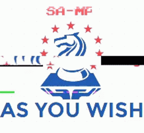 A Logo That Says Sa-Mp As You Wish With A Lion And Stars GIF