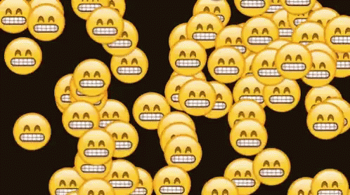 A Lot Of Falling Laughing Emoji Meme GIF