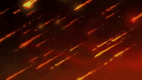 A Lot Of Fire Is Falling From The Sky . GIF