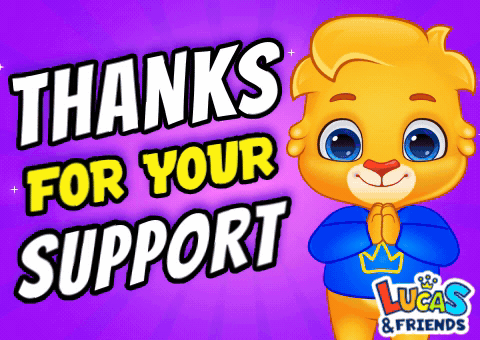 A Lucas And Friends Poster With A Cartoon Bear GIF
