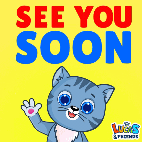 A Lucas And Friends Poster With A Cat GIF